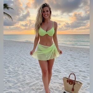 Jessica Simpson Lime Bikini Set